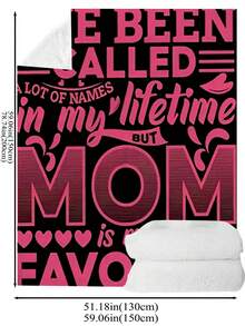 1 Miếng Love Mẹ Phong bì Phong cách In Chăn nỉ Flannel , Qủa tặng Chăn , Máy lạnh Chăn Đối với Phòng khách - Nhiều màu - Xem 1