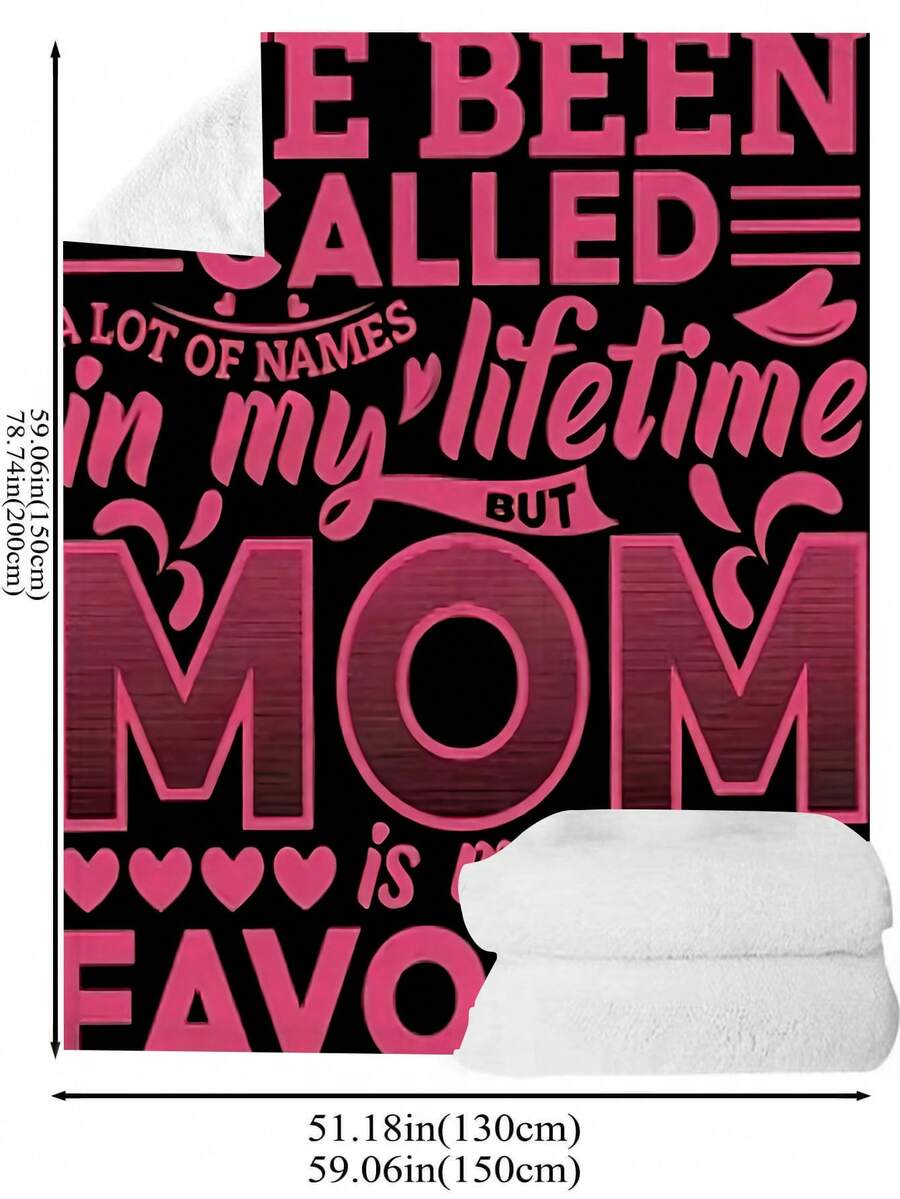 1 Miếng Love Mẹ Phong bì Phong cách In Chăn nỉ Flannel , Qủa tặng Chăn , Máy lạnh Chăn Đối với Phòng khách - Nhiều màu - Xem 1