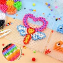 Pana-beads 500 pezzi/confezione, perline da fondere da 5mm, 9 colori misti, dimensione classica, compatibili con Hama e Perler, per arte a pixel, artigianato e regali fatti a mano, creazione di gioielli, ricambi, perline Perler