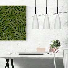 LAMPARA COLGANTE INDIVIDUAL, COLGANTE DE TECHO PARA INTERIOR DE CASAS, CANDELEBRO DE TECHO, LAMPARA COLGANDETE DE TECHO LED MODERNA, LAMPARA LED COLGANTE DE TECHO MINIMALISTA - Blanco - Ver 1