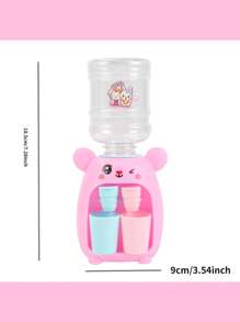 1 件可爱迷你饮水机儿童礼物冷/热水果汁牛奶饮水机仿真卡通兔子厨房玩具、幼儿玩具、玩具游戏、儿童玩具 - 均碼 - 查看 2