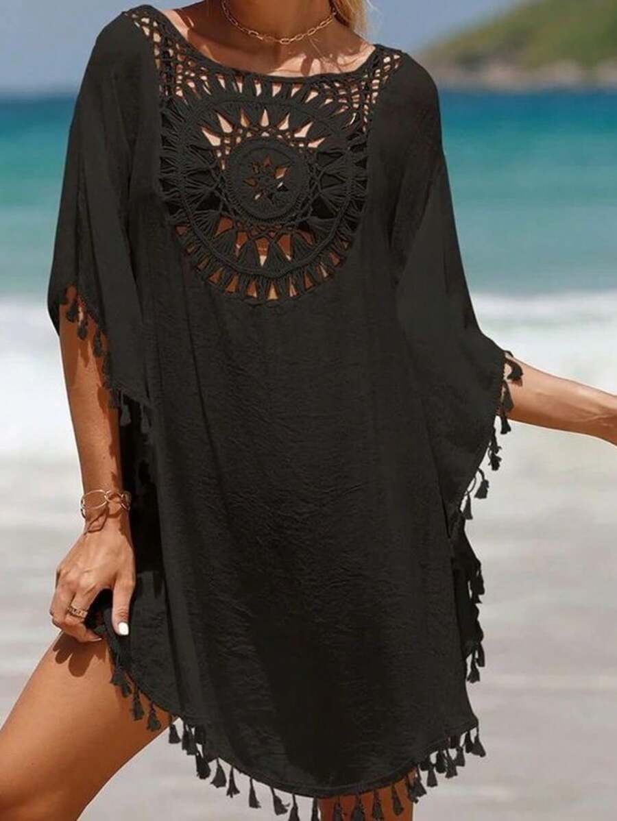 Women Cover Ups - màu đen - Xem 1