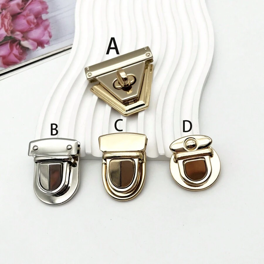 Metal Buckle Wallet Thumb Fastener Lock Metal Buckle Suitable For DIY Bag Wallet Replacement Essential Multifunctional Accessories Bag Hardware Accessories - Multicolor - View 1