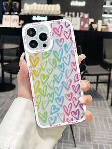 1 Ốp bảo vệ máy ảnh trong suốt có viền cao hơn và hình trái tim thời trang, tương thích với dòng Apple, Samsung, Xiaomi Redmi - Nhiều màu - Xem 4