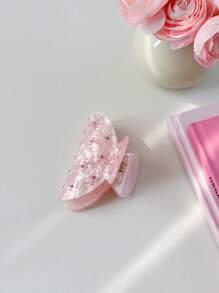 OUSEON 1 Kẹp tóc axit axetic màu hồng nhạt đính đá giả cho nữ thanh lịch, phụ kiện màu hồng ngày lễ tình nhân, kẹp tóc, kẹp hàm, kẹp tóc kẹp tóc thu đông phụ kiện tóc cho phụ nữ cho trang phục đi nghỉ - Màu Hồng baby - Xem 9