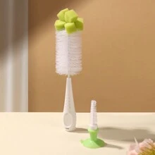 Prosty Nylon Gąbka Zasysanie Butelka do karmienia Sutek Smoczek Szczotka Komplety Biżuterii Woda Kubek próżniowy Czyszczenie ( 3 w 1 )
