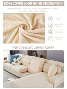 1 件防水四季提花氨綸沙發墊套,現代風格防滑沙發套,客廳沙發保護套,適合 L 型沙發和 1/2/3/4 座沙發