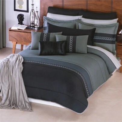  Edredón Matrimonial Acolchado Con Fundas Y Cojines Concord