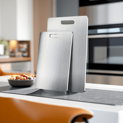 1 件，砧板，不锈钢切菜板，砧板，奶酪熟食板，肉类熟食板，奶酪，面包，蔬菜和水果，家庭宿舍切菜板，厨房小工具，家庭礼物销售