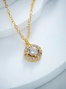 Vòng cổ nữ thời trang mới 2024, Mặt dây chuyền dài màu titan-đồng-vàng-bạc, chống phai màu, lý tưởng cho quà tặng sinh nhật hoặc ngày lễ tình nhân, có thánh giá, cá Phục sinh, trái tim, mặt trăng và các ngôi sao - Vàng - Xem 17