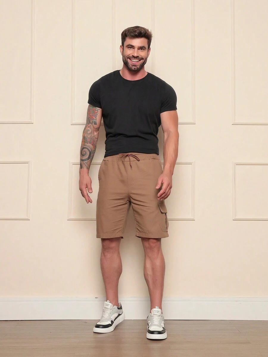 Men Denim Shorts - Rỉ Nâu - Xem 1