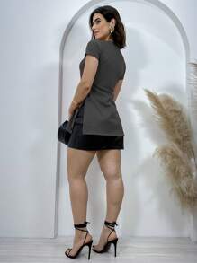 Women T-Shirts - Grey - View 4