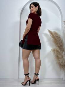 Women T-Shirts - Burdeos - Ver 4