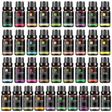 MAYJAM MAYJAM 1pc 10ml/0.33fl.Oz Essential Oils For Humidifier Oil Diy Lipstick Making Candle Aromatherapy Aroma Diffuser, Lavender, Jasmine, Eucalyptus, Vanilla, Peppermint, Sandalwood, Frankincense, Sweet Orange, Ylang Ylang, Lemon, Rose, Bergamot, Tea Tree, Clove, Lemongrass, Patchouli, Rosemary, Geranium, Citronella, Cinnamon, Grapefruit, Chamomile, Clary Sage, Ginger, Myrrh, Tangerine, Thyme, Vetiver
