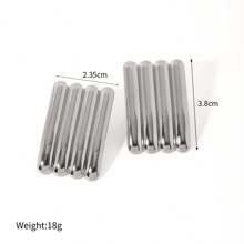 S SHOPBOHO 1對復古防水不鏽鋼條紋耳環,大尺寸陳述性耳釘適合女士 - 幾何 - 查看 12