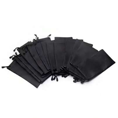 10 Sets Of Portable Black Eye Storage Bags, Sunglasses Bags, Sunglasses Bags