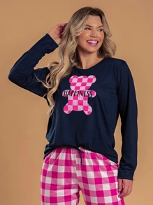 Women Pajama Sets - Màu xanh hải quân - Xem 3