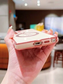 玫瑰花電鍍邊框磁環手機殼,光澤,防震防刮,相容於 Iphone 15/15pro/15plus/15promax/三星 Galaxy S24 Ultra S24 Plus S24 - 白色 - 查看 8