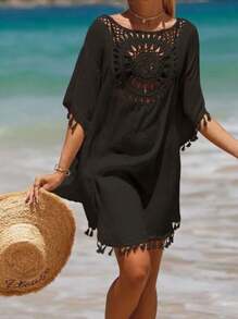 Women Cover Ups - màu đen - Xem 2