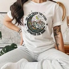 1/6入組精美復古風格熱轉印貼圖,diy A級可水洗t恤保護貼紙時尚女士修補补丁 - 彩色 - 查看 4