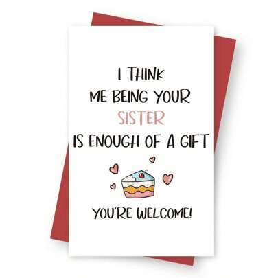 Felinco 1pc Funny Birthday Greeting Card, Prank Birthday Card, Naughty And Humorous Blessing Card For Family, Friends, Classmates And Colleagues, Funny Prank Gift For Him Or Her