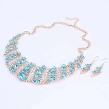 Cô dâu Pha lê Dây chuyền & Hoa tai Bộ Đối với phụ nữ Đám cưới , Kỳ nghỉ , Các bữa tiệc , Qủa tặng , Bộ trang sức - bộ 2 món - Xem 11