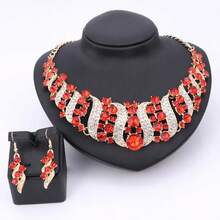 Cô dâu Pha lê Dây chuyền & Hoa tai Bộ Đối với phụ nữ Đám cưới , Kỳ nghỉ , Các bữa tiệc , Qủa tặng , Bộ trang sức - bộ 2 món - Xem 8