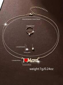 1 Set Damen Uhr mit Kunstlederarmband, Quarzwerk, Zifferblatt mit Edelsteinen und Strass-Halskette, Ohrringe, Ringe & Rubin Accessoires. Perfekt für den Alltag, Geburtstage, Partys, Feiertage und als ideales Geschenk für sich selbst oder Freunde. Ohne Verpackung.