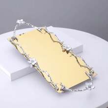 1 Piece Of Handmade Alloy Material Drip Glue Flower Aromatherapy Burner/Carbon Clip/Spice Jar/Tray/Jewelry Box/Incense Burner Set, Home Decoration Ornaments, Incense Burner Set, For Gift Giving, Home Fragrance,Halloween,Spooky,Autumn, Winter,Holiday,Festival Gifts Birthday Graduation