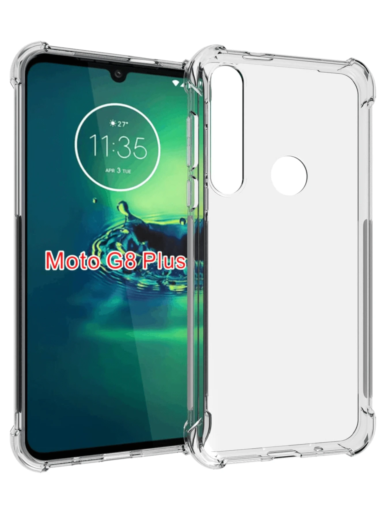 Acrigel Heavy Duty Reinforced Transparent Protector For Moto G8 Plus - Clear - View 1