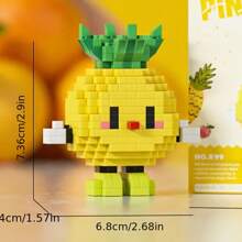 Micro-Particle Assembly Block Toy, Food Series Fruit Simulation, Diy Creativity Gift Room Decoration - Multicolor - View 14