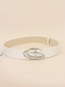 1pc Women's Fashionable Belt With Starry Buckle For Daily Wear, Casual Pants, Jeans, Dress