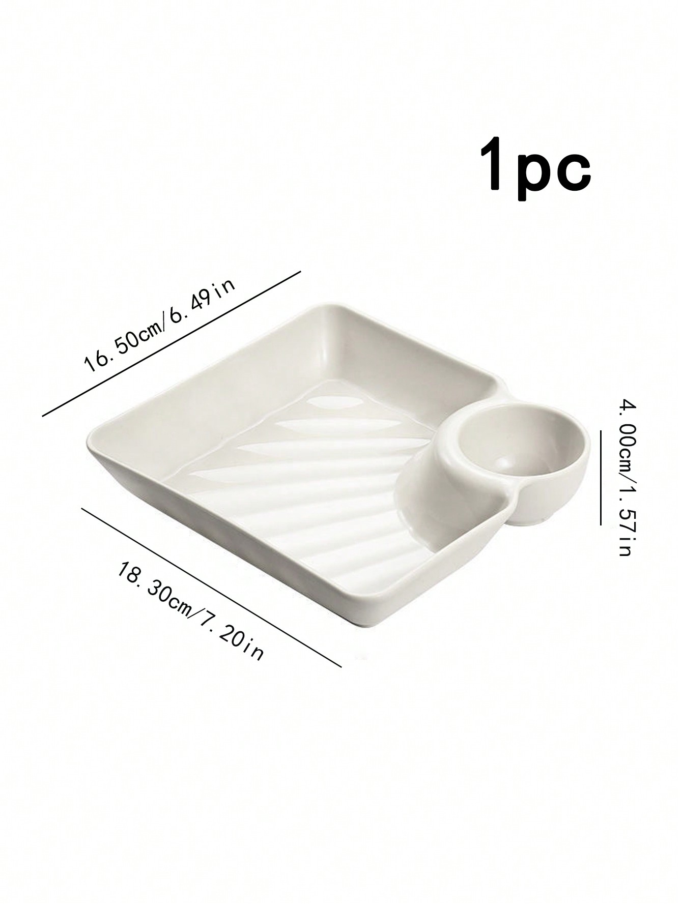 4 قطع/5 قطع صحون بلاستيكية لتقديم صلصات الغمس الخا...