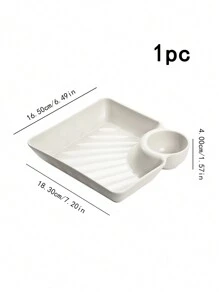 Juego de 4/5 platos de plástico para salsa de inmersión para raviolis, cocina, regalo de Navidad