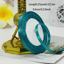 1 Roll 25 Yards, 0.6cm Phnom Penh Ribbon Wedding Candy Box Ribbon Gift Wrap Ribbon Ribbon Hand-Made D Iy Decorative Tape - 0.6cm - View 16