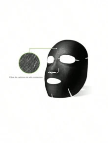 Mascarilla de barro de carbón de bambú para limpiar los poros 10pcs/caja - Negro - Ver 5