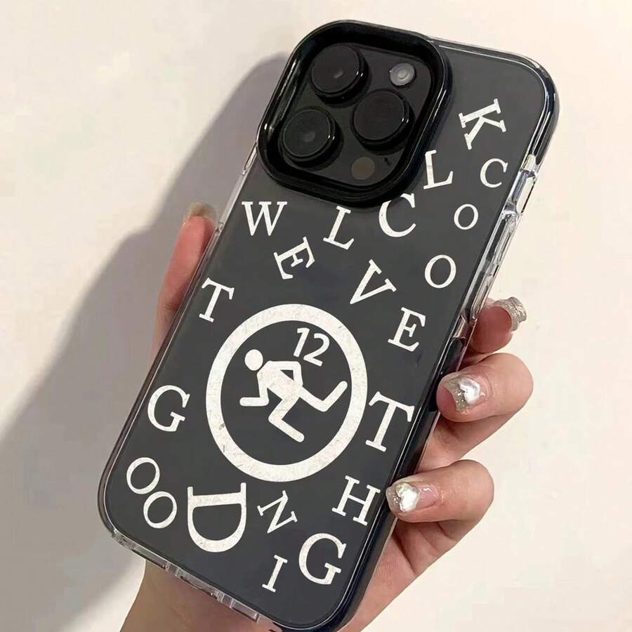 Trắng Váy rộng Tiếng Anh Đen Cạnh Tiếng Anh Lỗ lớn Đen Cạnh Ốp lưng & bao da điện thoại Đối với iphone12 - Nhiều màu - Xem 1