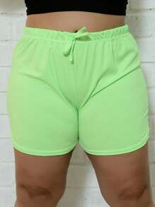 Plus Size Shorts - 彩色 - 查看 6