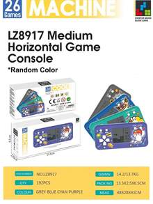 Mini Handheld Game Console (Battery Not Included) With 26 Retro Style Pixelated Games Including Russian Block And Various Classic Style Vintage Controllers - Colors Shipped Randomly - View 10