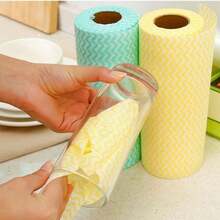 50入組一次性清潔濕巾,家用廚房清潔布,防沾油洗碗抹布 - 2卷抹布[顏色隨機] - 查看 11