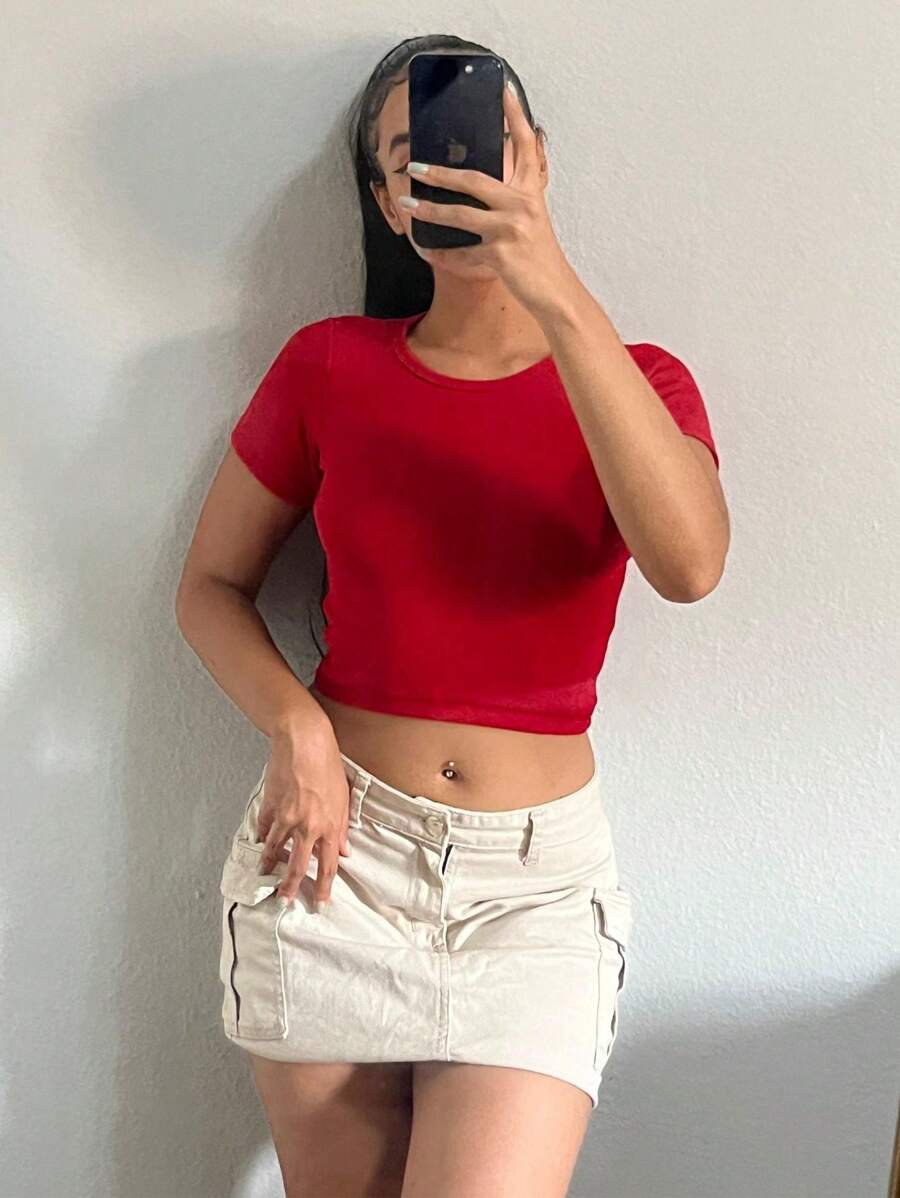 Women T-Shirts - 紅色 - 查看 1