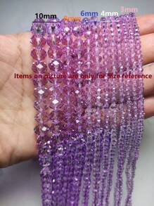 Hạt cườm thủy tinh nhiều màu sắc 3mm/4mm/6mm/8mm/10mm/12mm/Hạt cườm trang trí/Hạt cườm pha lê Áo/Hạt cườm thủy tinh tròn/Hạt cườm thủy tinh mài cạnh/Hạt cườm dùng làm hạt đệm, thích hợp để làm khuyên tai/vòng tay/vòng chân/dây chuyền/trang trí cây thông Noel/trang trí ngày lễ/trang trí đám cưới/trang trí cửa sổ. - Nhiều màu - Xem 5