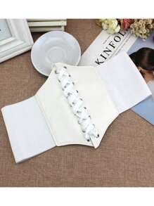 Women Corset Belts - 白色 - 查看 4