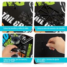 Skateboard Skateboard With LED Light Wheels, Christmas Gift, Unique Designs - Blue - View 7