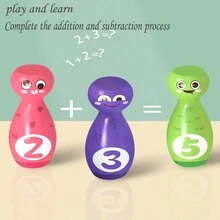 Children Bowling Toy Set, Indoor Large Size For Toddlers And Preschoolers, Parent-Child Sports Toy - Purple - View 6