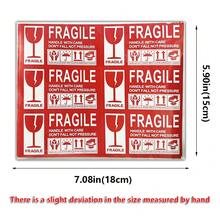 120pcs Fragile Handle With Care Labels, Moving Glass Handle With Care Labels, Permanent Adhesive Fragile Labels, Handle With Care Stickers For Fragile Items, Self-Adhesive Paper Handle With Care Stickers For Delicate Freight Logistics Packaging, Shipping Packing Label For Fragile Items, Self-Adhesive Paper Shipping Outer Box Packing Fragile Handling Stickers, Carton Fragile Handling Tips Stickers - 120 Self-adhesive Stickers - View 2