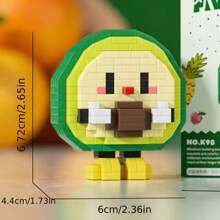 Micro-Particle Assembly Block Toy, Food Series Fruit Simulation, Diy Creativity Gift Room Decoration - Multicolor - View 15
