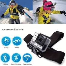 Kit de accesorios para GoPro Hero 13 12 11 10 9 Black 8 7 6 5 4 Yi 4K SJ4000 EKEN H9 AKASO DBPOWER, con correa, soporte de trípode para DJI OSMO ACTION 5 PRO/4/3, Insta360 X5 X4 X3 Go Pro 9 Cámara - Negro - Ver 6