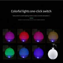 An Aromatherapy Machine, Creative Mine Ultrasonic Seven Color Aromatherapy Machine, Spray Machine USB Humidifier, LED Lights, Bedroom Family Quiet Oil Lamp. - White - View 6