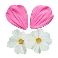 2pcs/Set  Home Leaf Shape Silicone Fondant Cake Molds Tool Decor Cooking Accessories - Pink - View 4